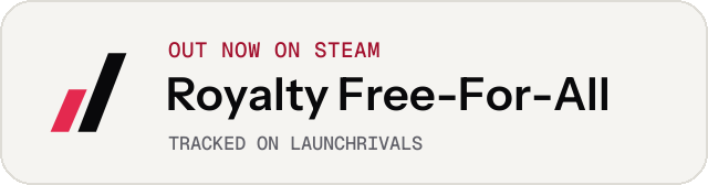 Light launch badge for Royalty Free-For-All