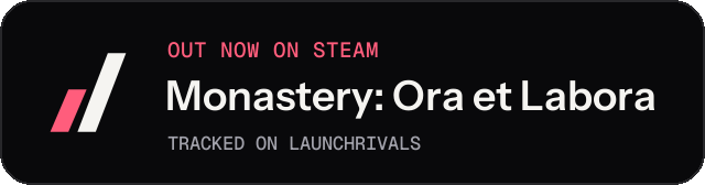 Dark launch badge for Monastery: Ora et Labora