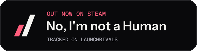 Dark launch badge for No, I'm not a Human