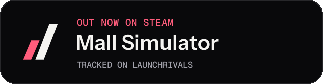 Dark launch badge for Mall Simulator