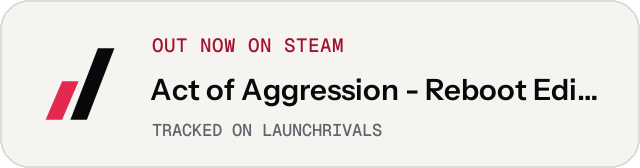 Light launch badge for Act of Aggression - Reboot Edition
