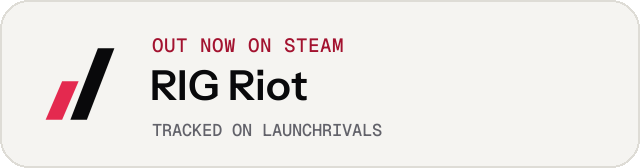 Light launch badge for RIG Riot
