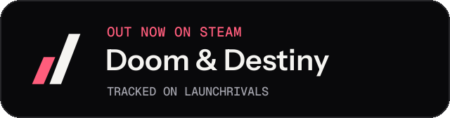 Dark launch badge for Doom & Destiny
