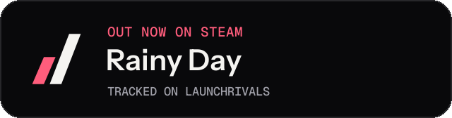 Dark launch badge for Rainy Day