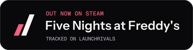 Dark launch badge for Five Nights at Freddy's