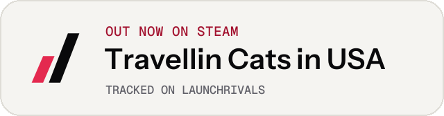 Light launch badge for Travellin Cats in USA