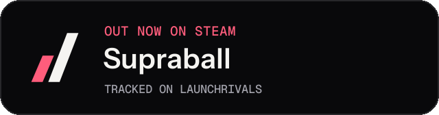 Dark launch badge for Supraball
