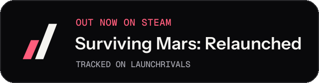 Dark launch badge for Surviving Mars: Relaunched