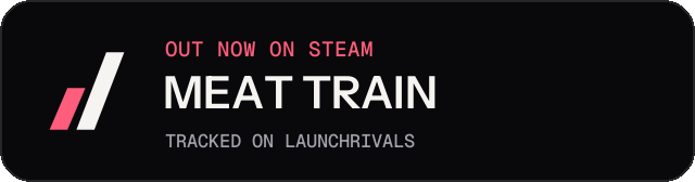Dark launch badge for MEAT TRAIN
