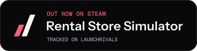 Dark launch badge for Rental Store Simulator