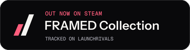 Dark launch badge for FRAMED Collection