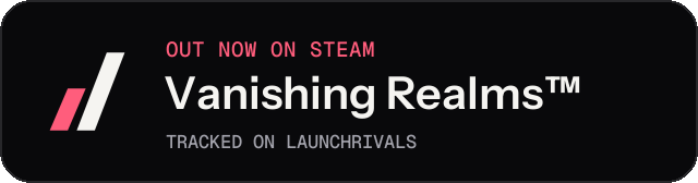 Dark launch badge for Vanishing Realms™