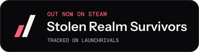 Dark launch badge for Stolen Realm Survivors