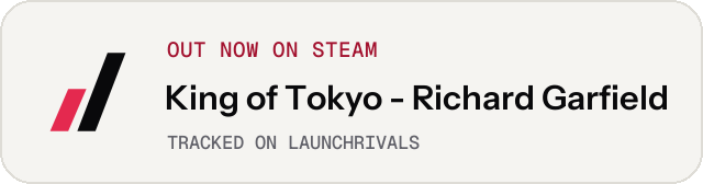 Light launch badge for King of Tokyo - Richard Garfield