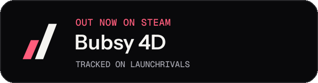 Dark launch badge for Bubsy 4D