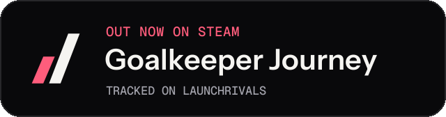 Dark launch badge for Goalkeeper Journey
