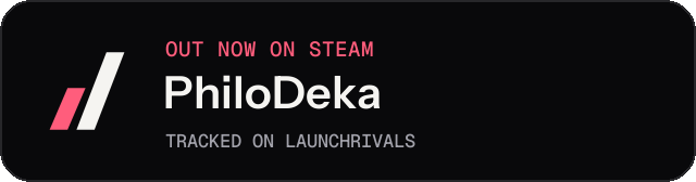 Dark launch badge for PhiloDeka