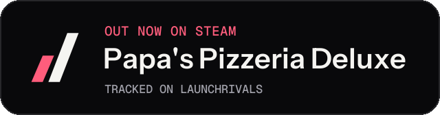 Dark launch badge for Papa's Pizzeria Deluxe
