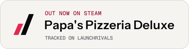 Light launch badge for Papa's Pizzeria Deluxe