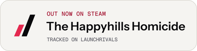 Light launch badge for The Happyhills Homicide