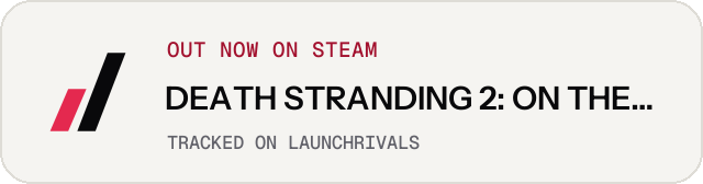 Light launch badge for DEATH STRANDING 2: ON THE BEACH