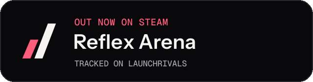 Dark launch badge for Reflex Arena