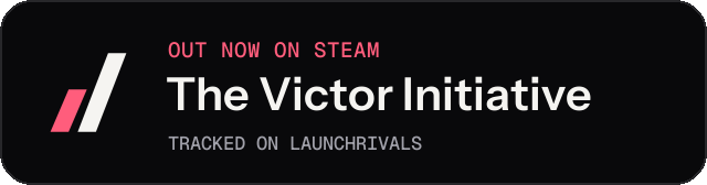 Dark launch badge for The Victor Initiative
