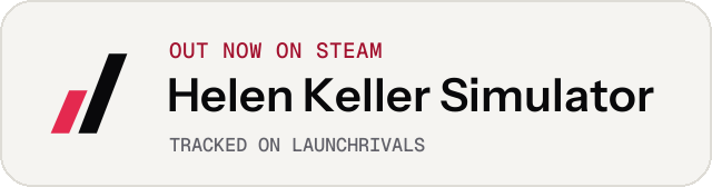 Light launch badge for Helen Keller Simulator