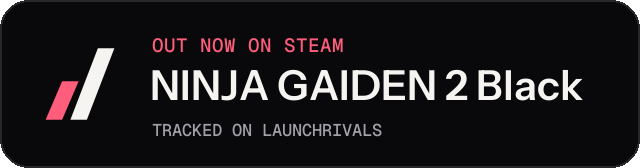 Dark launch badge for NINJA GAIDEN 2 Black