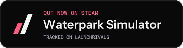 Dark launch badge for Waterpark Simulator
