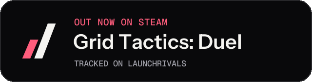 Dark launch badge for Grid Tactics: Duel