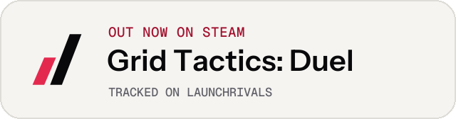 Light launch badge for Grid Tactics: Duel
