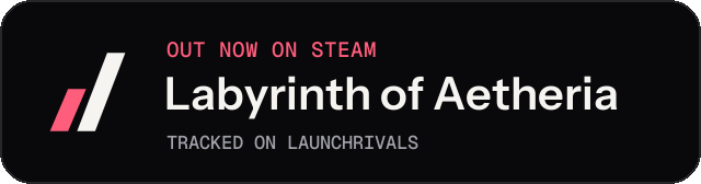 Dark launch badge for Labyrinth of Aetheria