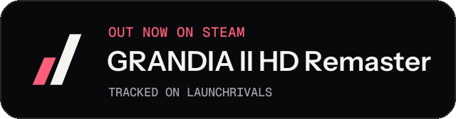 Dark launch badge for GRANDIA II HD Remaster