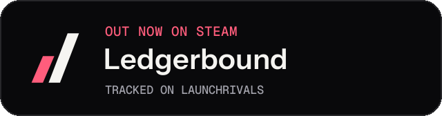 Dark launch badge for Ledgerbound