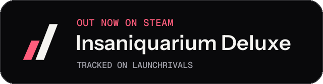 Dark launch badge for Insaniquarium Deluxe