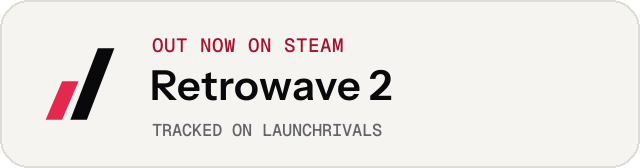 Light launch badge for Retrowave 2