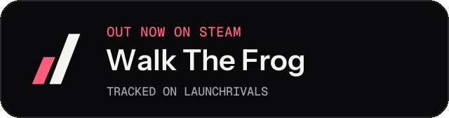 Dark launch badge for Walk The Frog