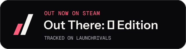 Dark launch badge for Out There: Ω Edition