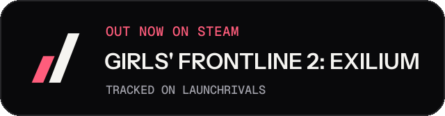 Dark launch badge for GIRLS' FRONTLINE 2: EXILIUM