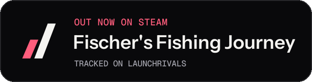 Dark launch badge for Fischer's Fishing Journey