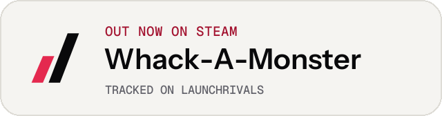Light launch badge for Whack-A-Monster