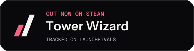 Dark launch badge for Tower Wizard