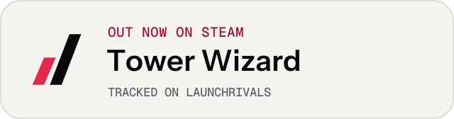 Light launch badge for Tower Wizard