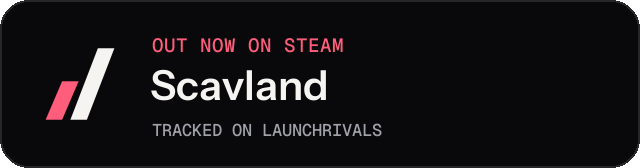 Dark launch badge for Scavland