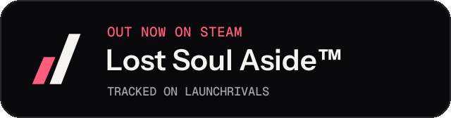Dark launch badge for Lost Soul Aside™
