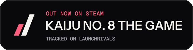 Dark launch badge for KAIJU NO. 8 THE GAME