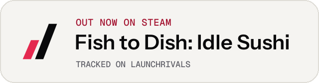 Light launch badge for Fish to Dish: Idle Sushi