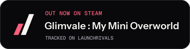 Dark launch badge for Glimvale : My Mini Overworld