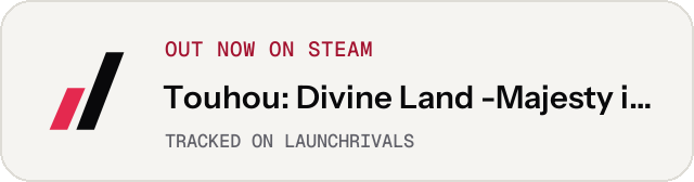 Light launch badge for Touhou: Divine Land -Majesty in Game-